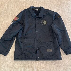 Men’s Size XL Nike Minnesota Vikings NFL Salute to Service Jacket Black Fleece